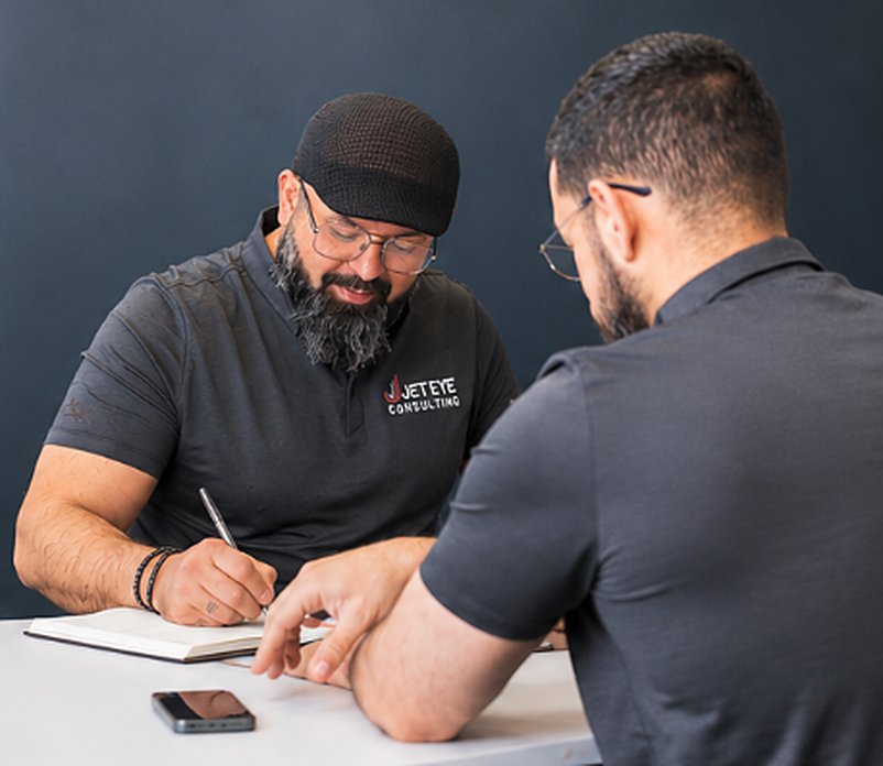 A Jet Eye discovery session with a client