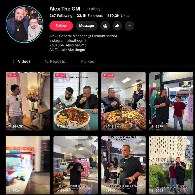 Alex The GM on TikTok — 22.1K followers, 610.2K likes